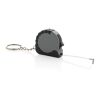 MeasureMate RCS reycled ABS 1 meter tape keychain grey | No Branding | not available | not available