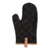 Deluxe canvas oven mitt black | No Branding | not available | not available