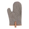 Deluxe canvas oven mitt grey | No Branding | not available | not available