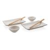 Ukiyo sushi dinner set for two white-black | No Branding | not available | not available