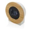 Utah RCS rplastic and FSC® bamboo LCD desk clock brown | No Branding | not available | not available