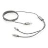 3-in-1 braided cable grey | No Branding | not available | not available