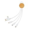 RCS recycled plastic Ontario 6-in-1 round cable White | No Branding | not available | not available
