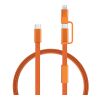 Arc RCS 60W 120 cm 2-in-1 fast charging cable orange