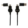 Oakland RCS recycled plastic 6-in-1 fast charging 45W cable black | No Branding | not available | not available