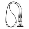 Nivo RCS recycled PET Crossbody lanyard black | No Branding | not available | not available
