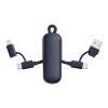 Urban Vitamin Dublin 100W 4 -in-1 keychain cable blue