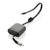 Spira RCS recycled retractable 100W fast charging cable grey