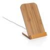 FSC®certified bamboo 5W wireless charging stand brown | No Branding | not available | not available