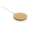 FSC® bamboo 15W wireless charger brown | No Branding | not available | not available