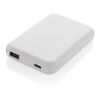 Stellar RCS recycled plastic 5000 mah 5W magnetic powerbank white | No Branding | not available | not available