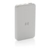 RCS recycled plastic 5.000 mAh 5W wireless powerbank White | No Branding | not available | not available