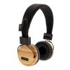 Bamboo wireless headphone brown-black | No Branding | not available | not available