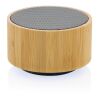 FSC® bamboo and RCS 3W wireless speaker black | No Branding | not available | not available