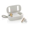 RCS recycled plastic & FSC® bamboo TWS earbuds White | No Branding | not available | not available
