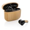 RCS recycled plastic & bamboo TWS earbuds brown | No Branding | not available | not available