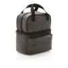 Cooler bag with 2 insulated compartments anthracite | No Branding | not available | not available