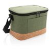 Two tone cooler bag with cork detail green | No Branding | not available | not available