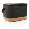 Impact AWARE RPET two tone cooler bag with cork detail black | No Branding | not available | not available | not available