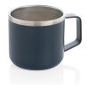 Stainless steel camp mug blue | No Branding | not available | not available