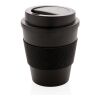 Reusable coffee mug with lid 350ml black | No Branding | not available | not available