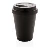Reusable double wall coffee cup 300ml black | No Branding | not available | not available
