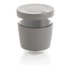 Ukiyo borosilicate glass with silicone lid and sleeve Charcoal Grey | No Branding | not available | not available