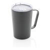 RCS Recycled stainless steel modern vacuum mug with lid anthracite | No Branding | not available | not available