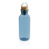 GRS RPET bottle with FSC bamboo lid and handle blue | No Branding | not available | not available