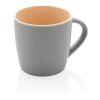 Ceramic mug with coloured inner brown-grey | No Branding | not available | not available
