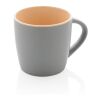 Ceramic mug with coloured inner brown-grey | No Branding | not available | not available