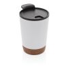 GRS RPP Stainless steel cork coffee tumbler white | No Branding | not available | not available