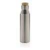Gaia RCS certified recycled stainless steel vacuum bottle silver | No Branding | not available | not available
