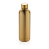 Recycled stainless steel Impact vacuum bottle golden | No Branding | not available | not available