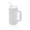Cube RCS certified recycled steel mug 800ml white | No Branding | not available | not available