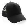 Impact AWARE™ Trucker Recycled Cotton 5 Panel Cap black
