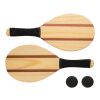Wooden frescobol tennis set brown | No Branding | not available | not available