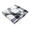Soft plaid fleece blanket White | No Branding | not available | not available | not available