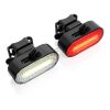 Lumino RCS recycled plastic USB re-chargeable bike light set black | No Branding | not available | not available