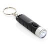 Globix RCS recycled plastic USB re-chargeable keychain torch black | No Branding | not available | not available