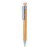Bamboo pen with wheatstraw clip blue | No Branding | not available | not available