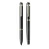 Swiss peak OSLO recycled stainless steel deluxe pen set black