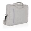 Laluka AWARE™ recycled cotton 15.4 inch laptop bag grey | No Branding | not available | not available | not available