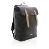 Canvas laptop backpack PVC free black | No Branding | not available | not available | not available