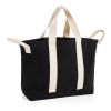 BEAU AWARE™ Beach bag 400gsm recycled canvas, with side hand black | No Branding | not available | not available | not available
