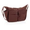 KENTO URBAN RCS recycled nylon padded crossover bag burgundy