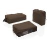 KENTO URBAN RCS recycled nylon packing cube set brown