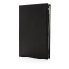 Swiss Peak A5 PU notebook with zipper pocket black | No Branding | not available | not available