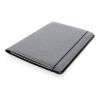 Recycled leather A4 portfolio grey | No Branding | not available | not available