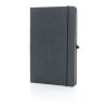 Recycled leather hardcover notebook A5 grey | No Branding | not available | not available